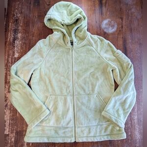 Kristen Blake Jacket Light Green Very Soft Women's Large Cozy Warm Full Zip Used